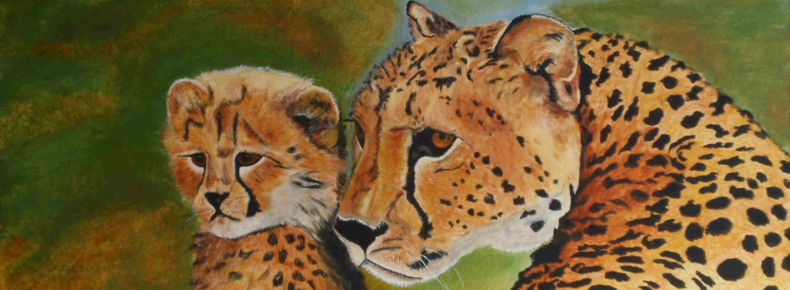 cheetah en dochter